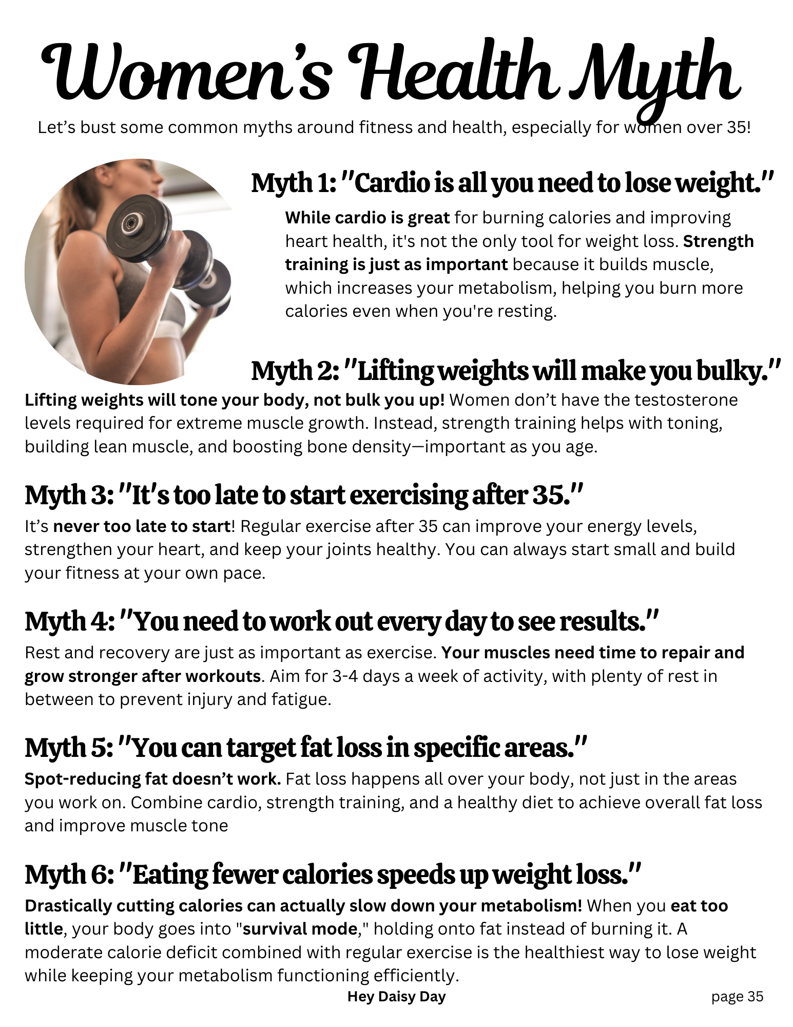 Women's health Myth